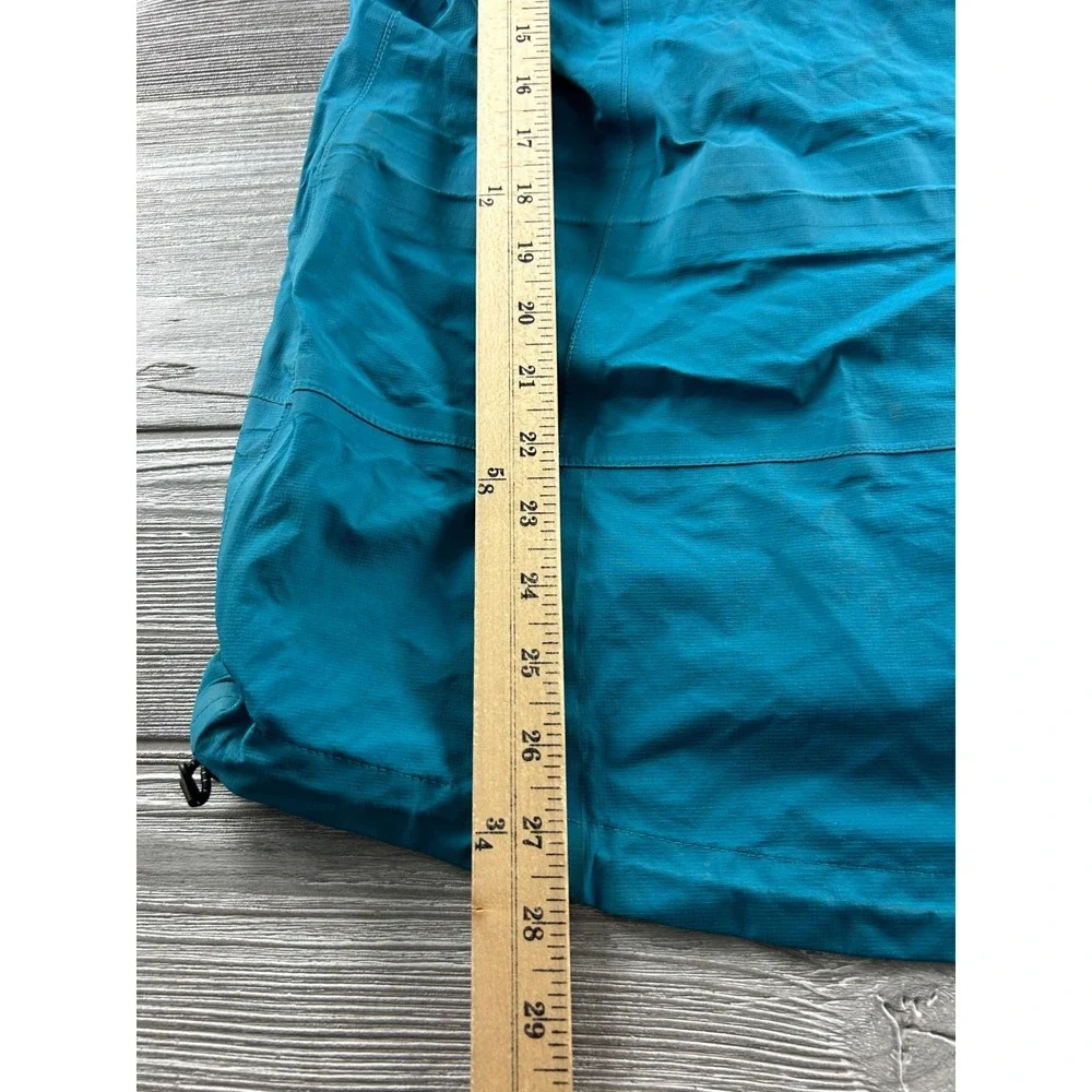 RAB Downpour Eco Womens Blue Waterproof Windbreaker Jacket Hooded Size Large